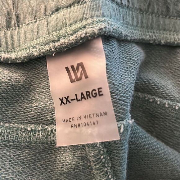 New VRST Mens 2XL washed filled terry muted mint shorts - Picture 6 of 8